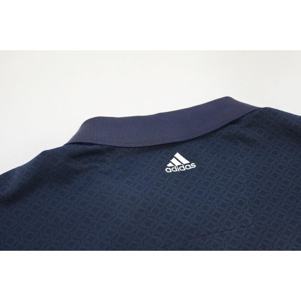 Adidas Golf Polo ClimaLite Blue Short Sleeve Athletic Golf Shirt Mens Sz 2XL
